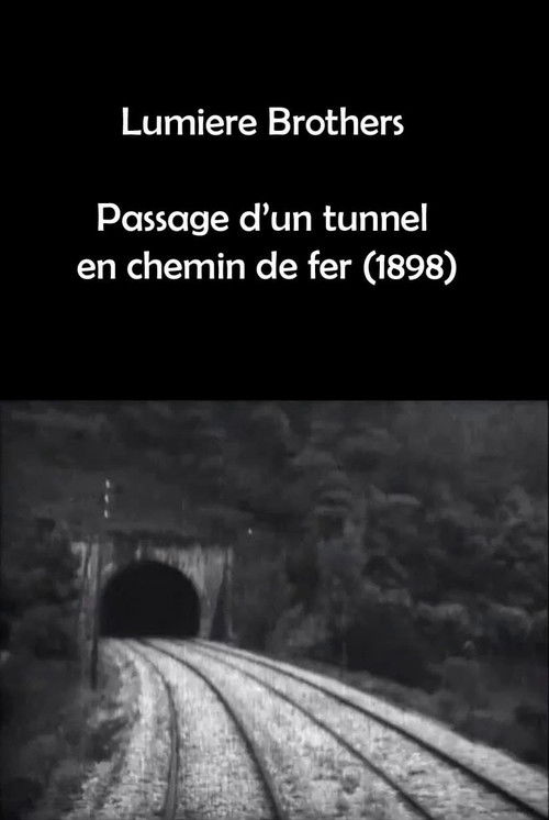 Passage d'un tunnel en chemin de fer poster