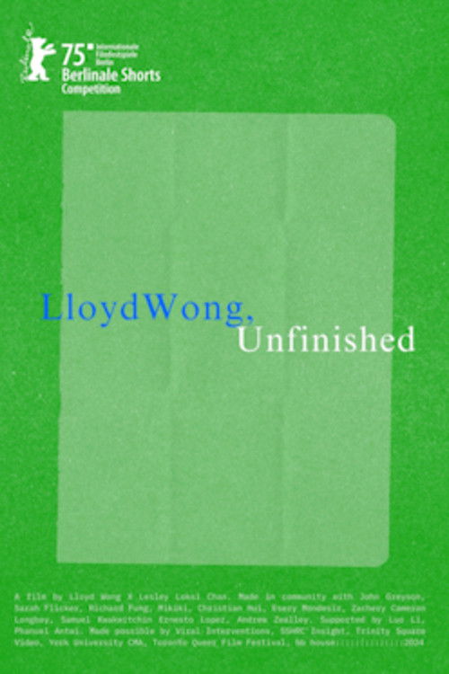 Lloyd Wong, Unfinished