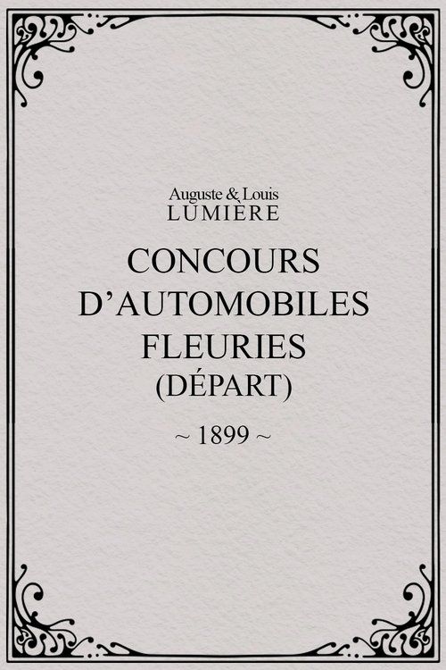 Fête de Paris 1899: Concours d'automobiles fleuries (départ) poster