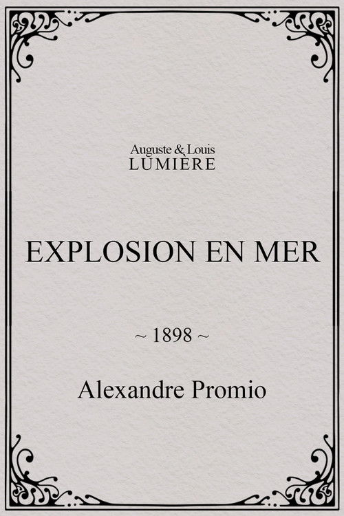Explosion en mer poster