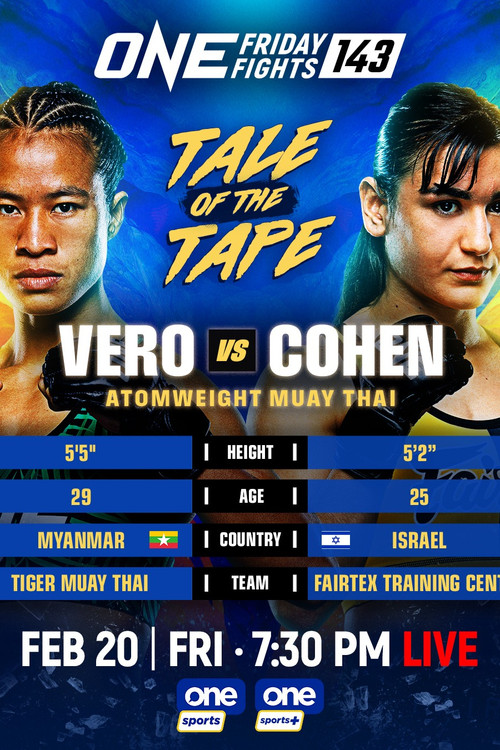 ONE Friday Fights 143: Vero vs. Shir Cohen