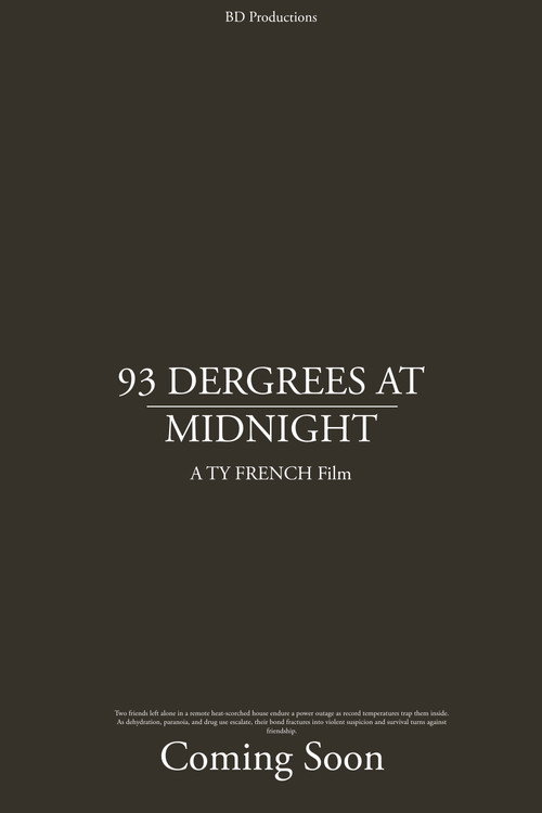 93 DERGREES AT MIDNIGHT poster