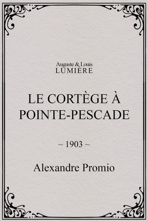 Le cortège à Pointe-Pescade