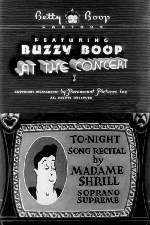 Buzzy Boop at the Concert poster