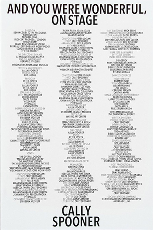 And You Were Wonderful, On Stage