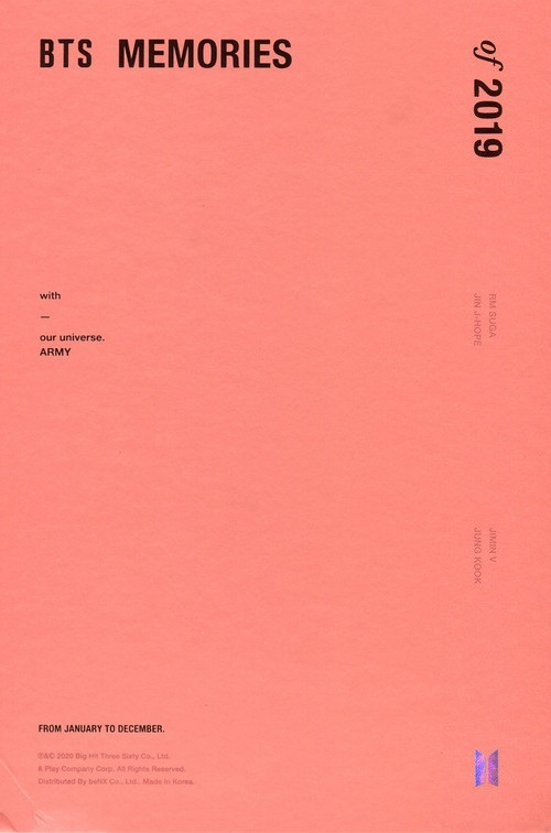 BTS Memories of 2019 poster