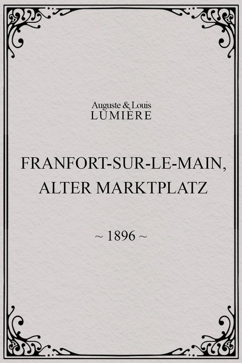 Francfort-sur-le-Main, Alter Marktplatz poster