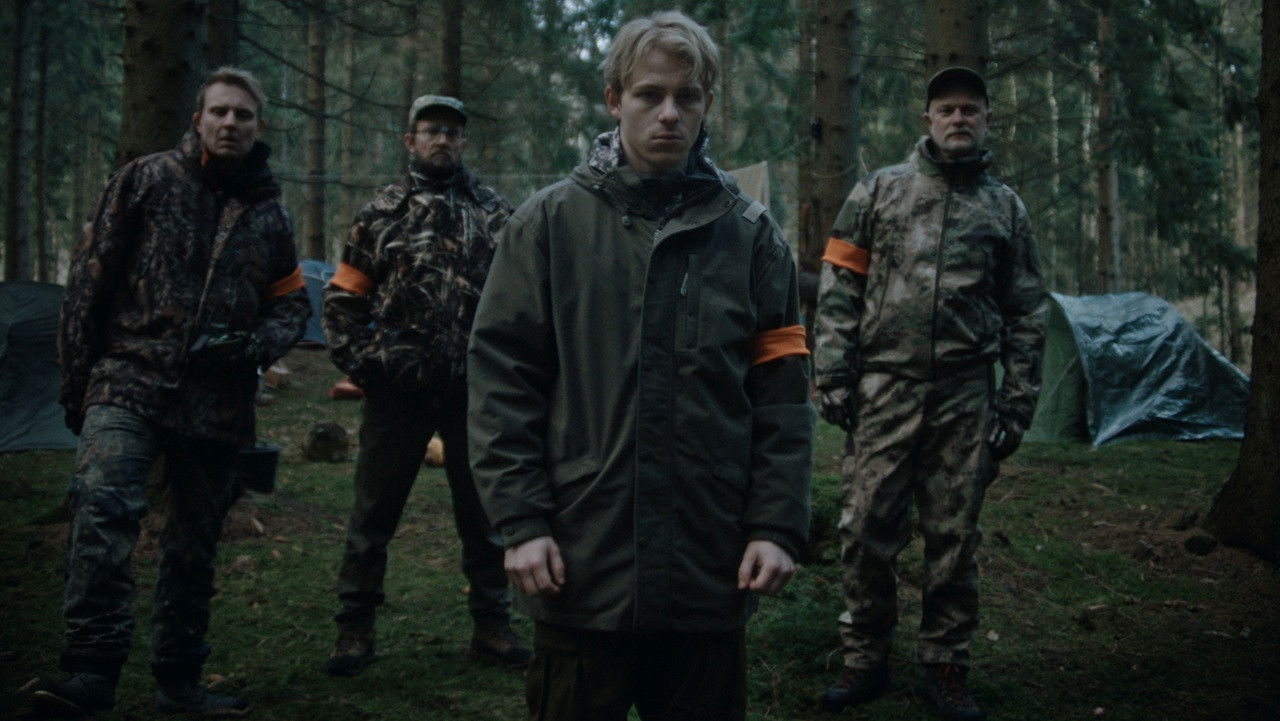 Trees Painted in Tar backdrop