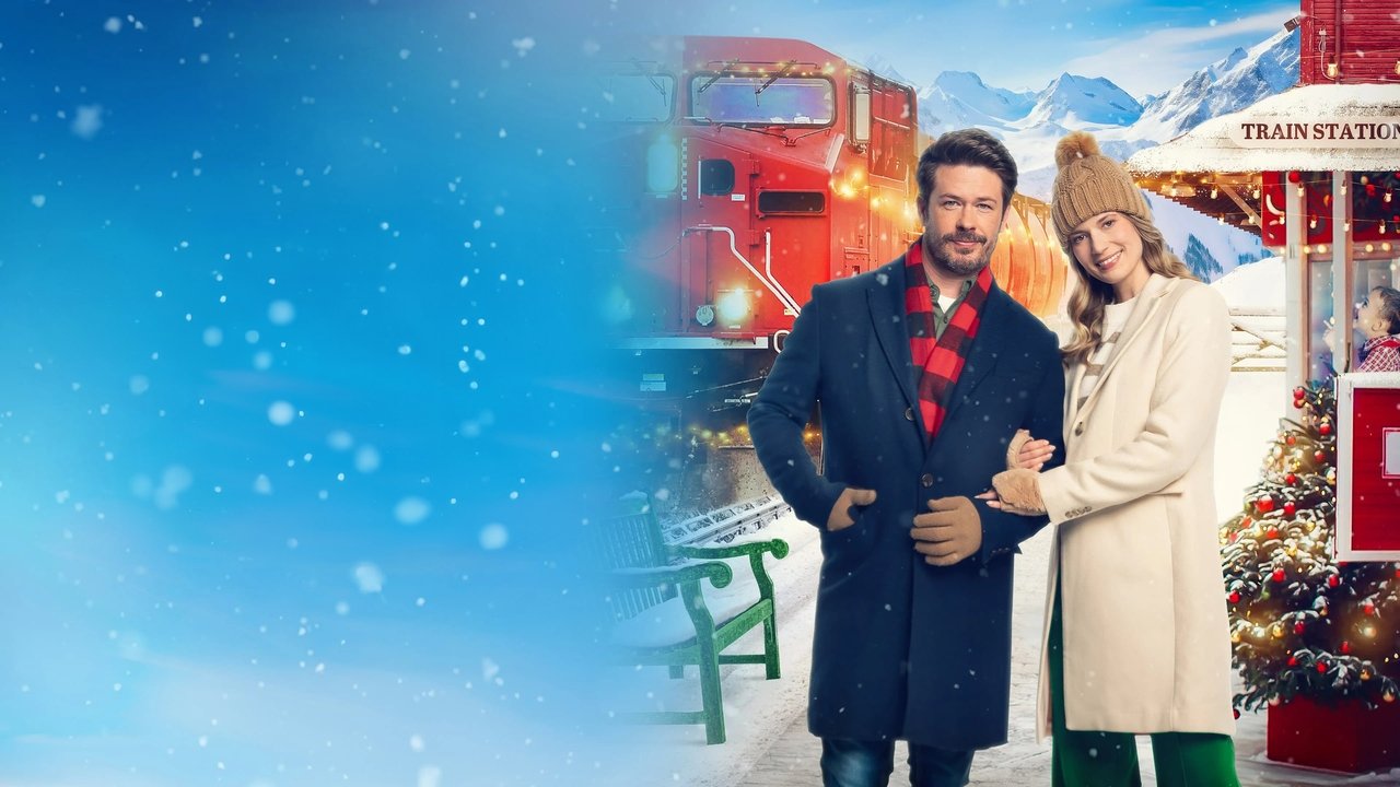 Meet Me at the Christmas Train Parade backdrop