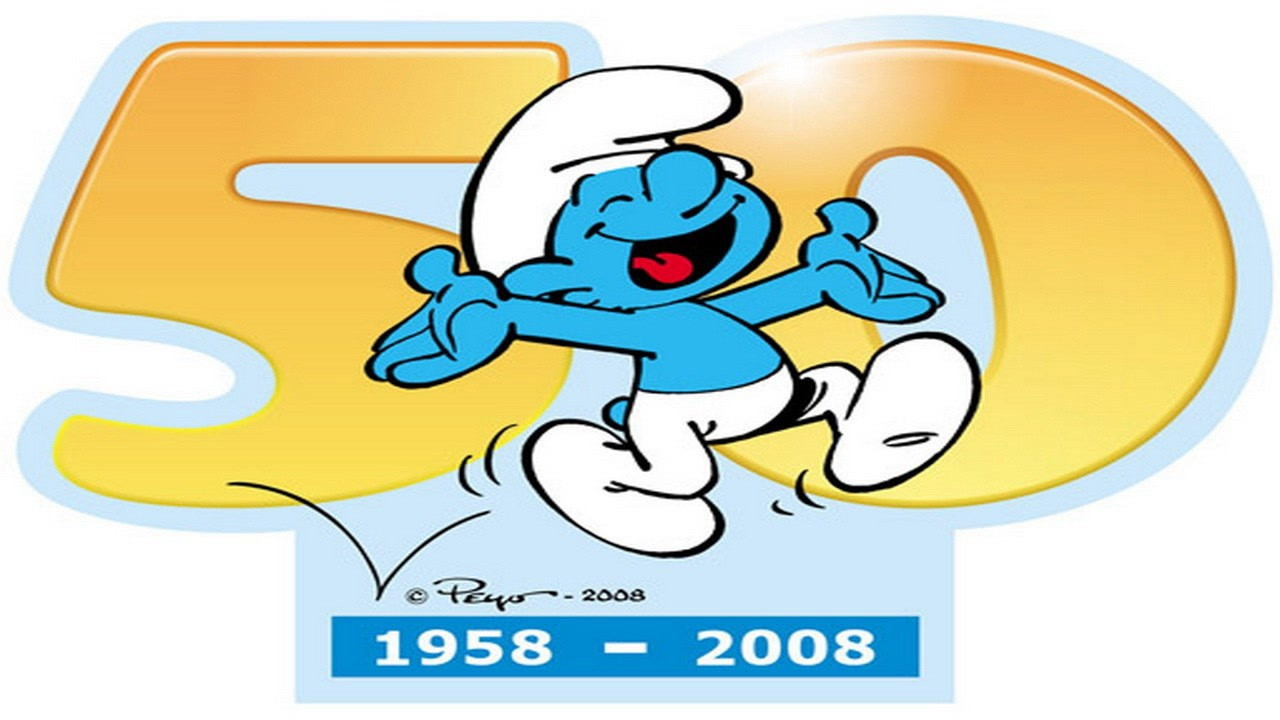 Les Schtroumpfs - Coffret spécial anniversaire 50 ans backdrop