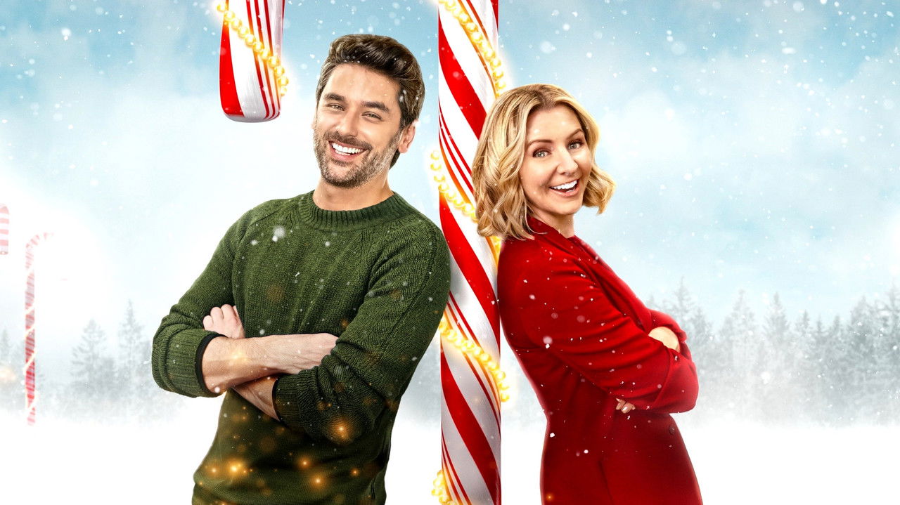 Candy Cane Christmas backdrop