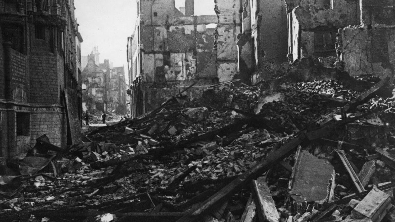 De brand van Leuven backdrop