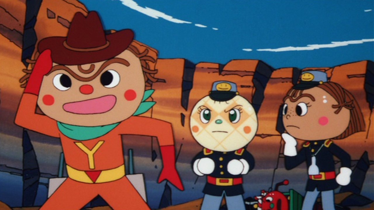 Go! Anpanman: Yakisobapanman and Black Sabotenman backdrop