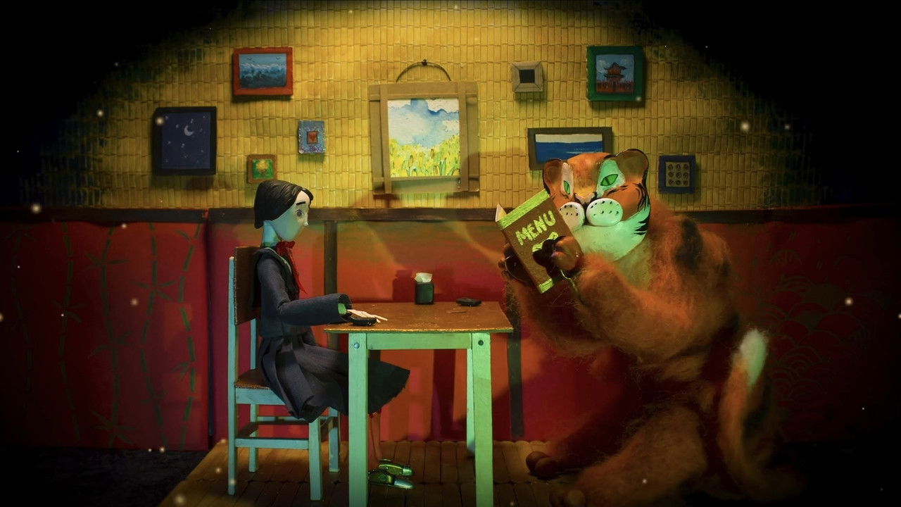 Tiger is Strolling Around backdrop