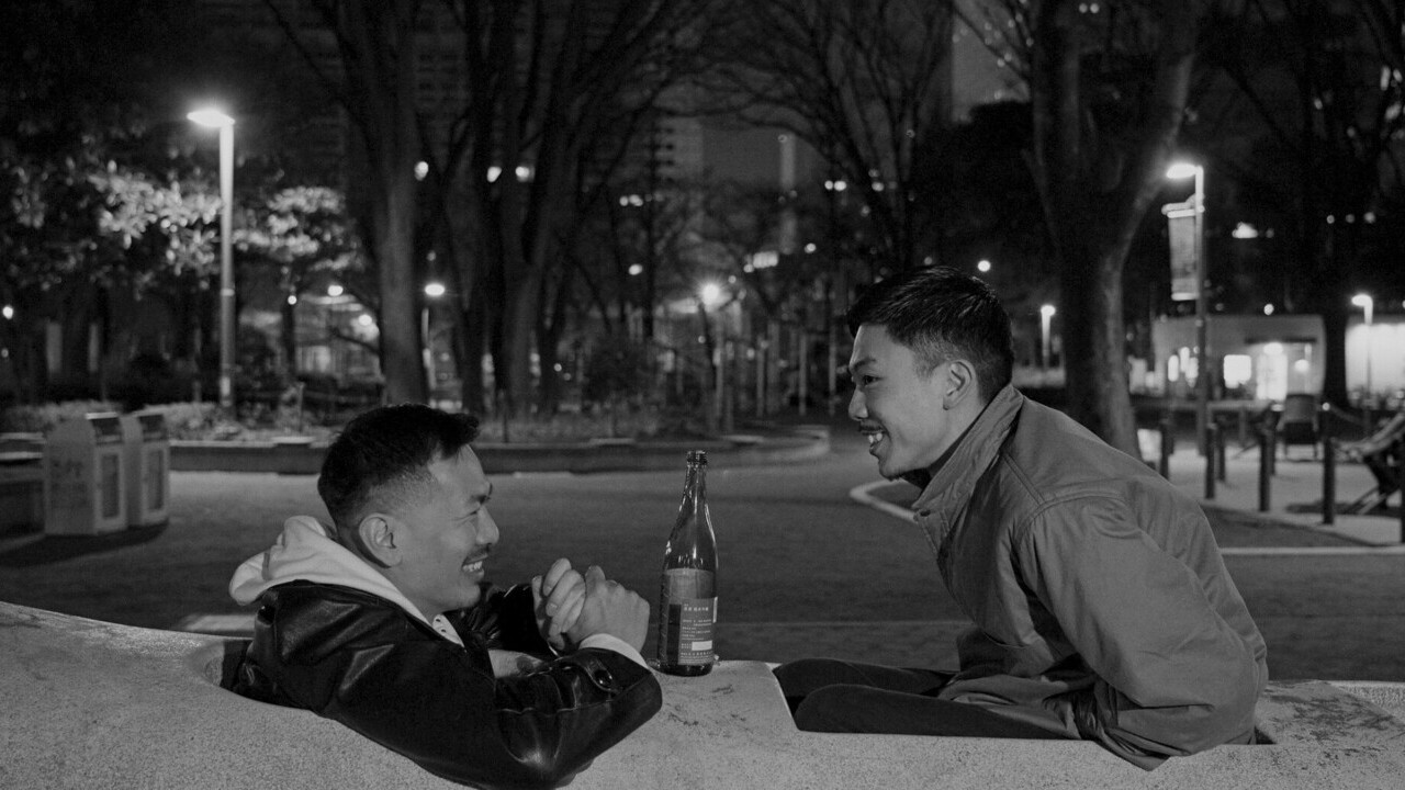 Aoki and Mori backdrop