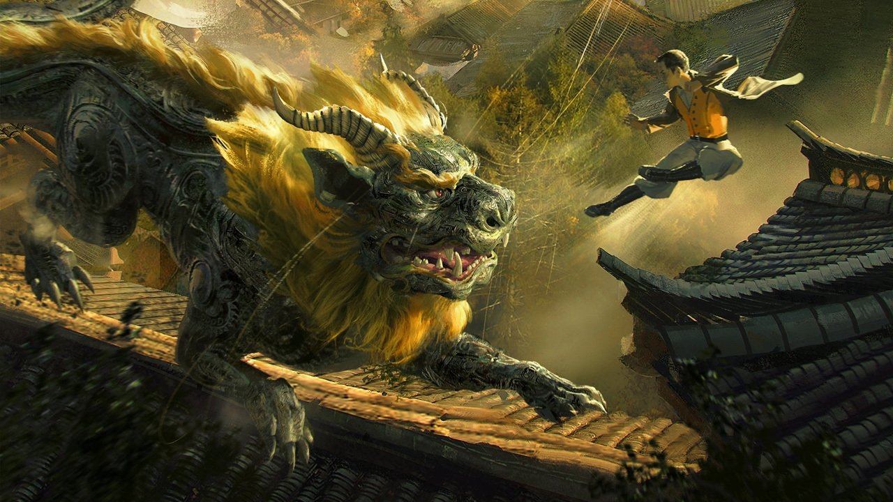 Mysterious Ancient Beasts backdrop