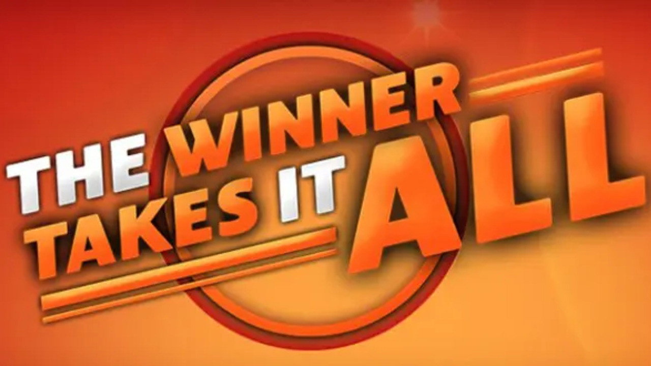 The Winner Takes It All backdrop