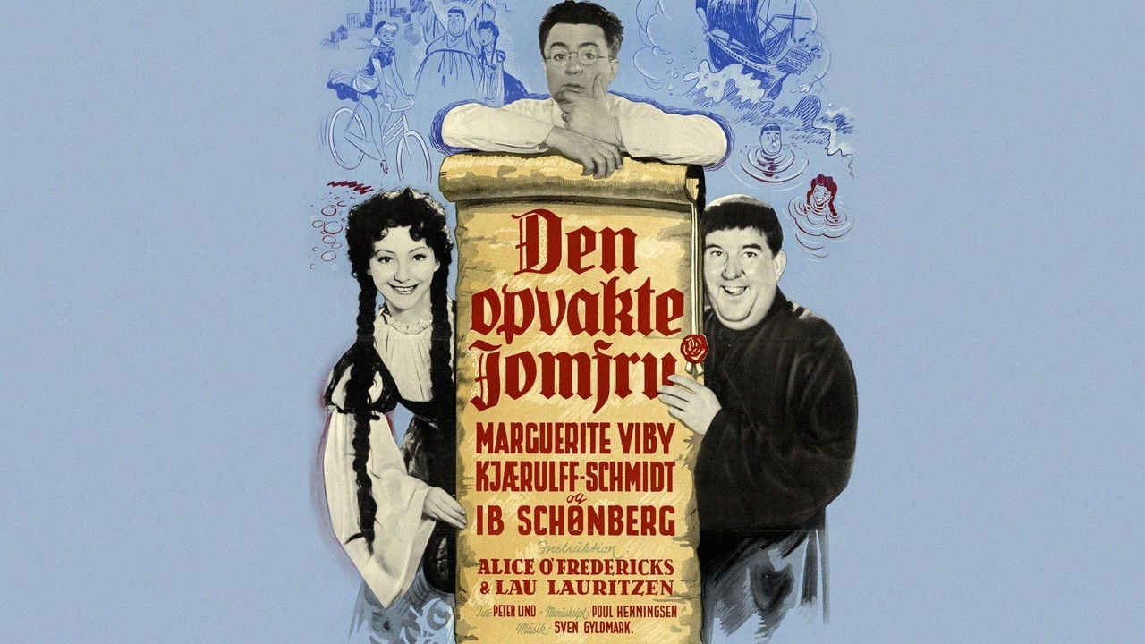 Den opvakte jomfru backdrop