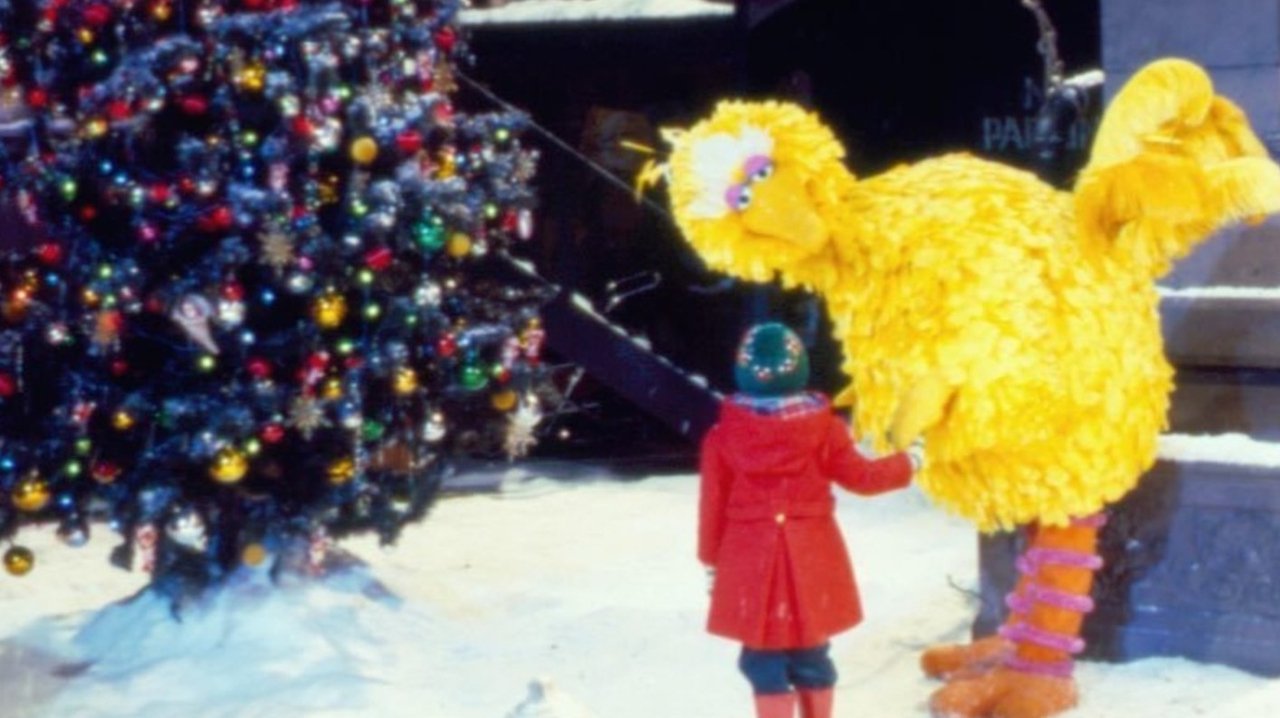 Christmas Eve on Sesame Street backdrop