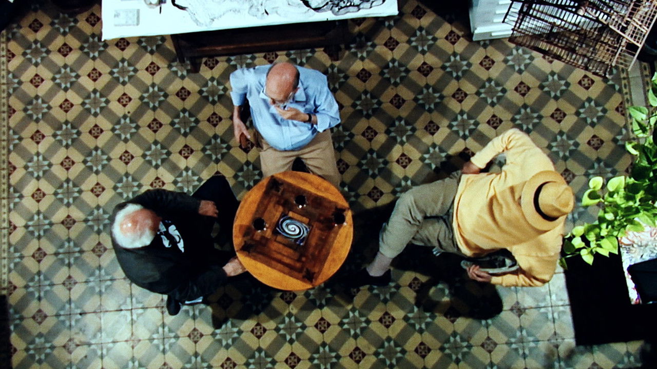 Three in the Drift of the Creative Act backdrop