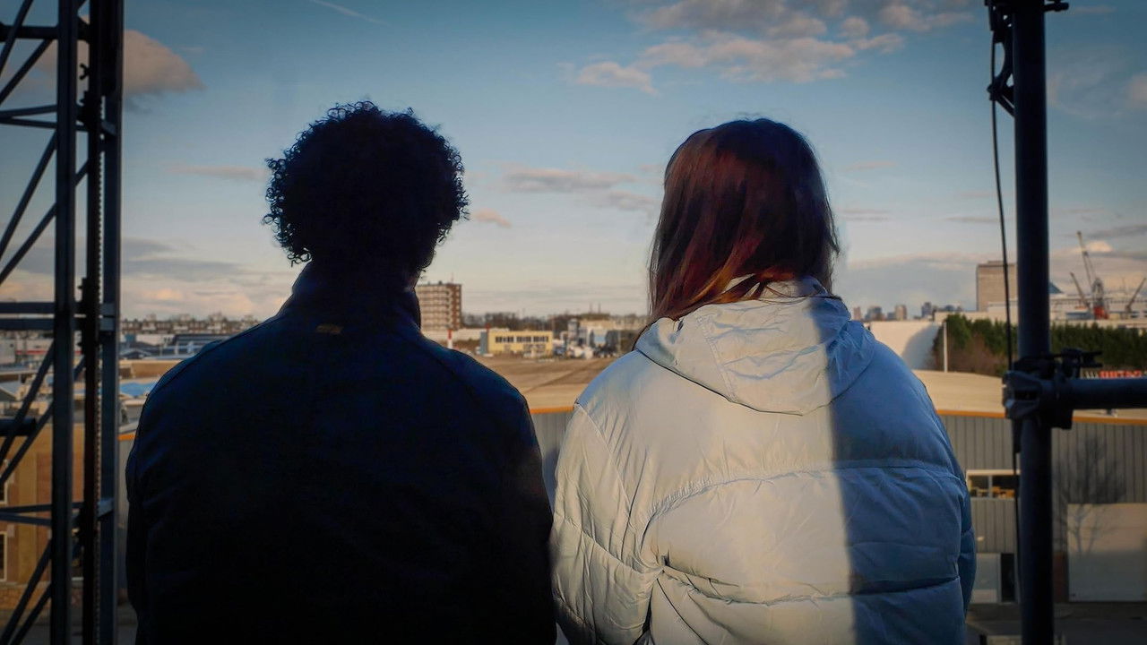 The war and the moon backdrop