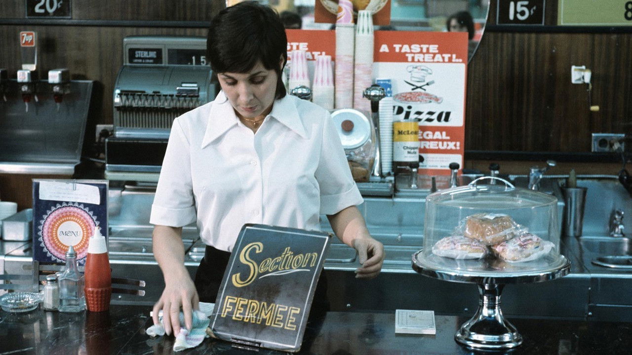 Françoise Durocher, waitress backdrop