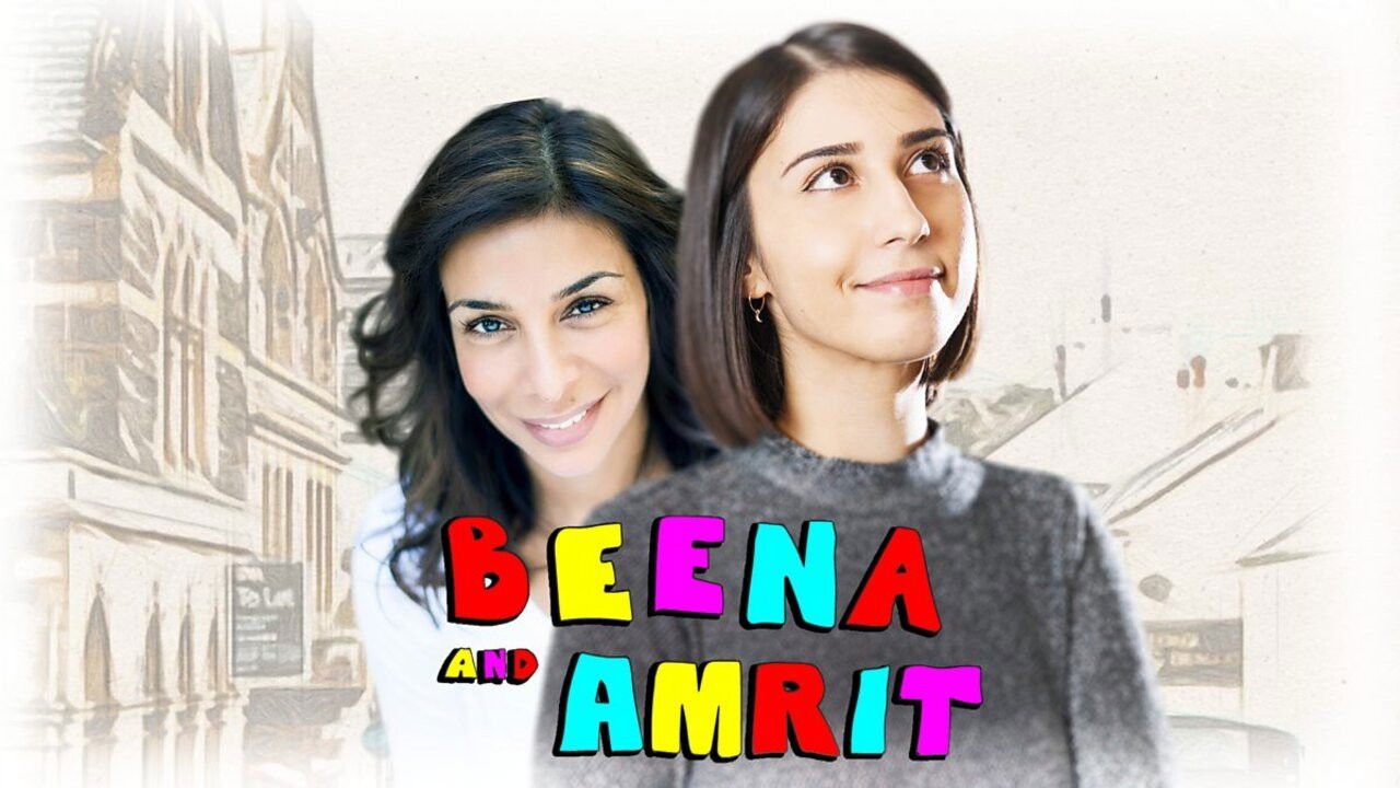 Beena and Amrit backdrop