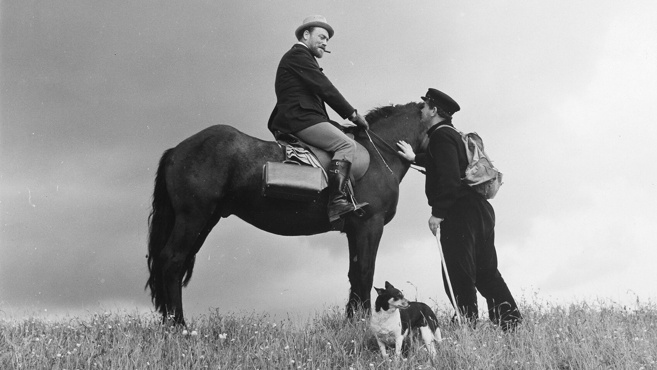 Village by the River backdrop