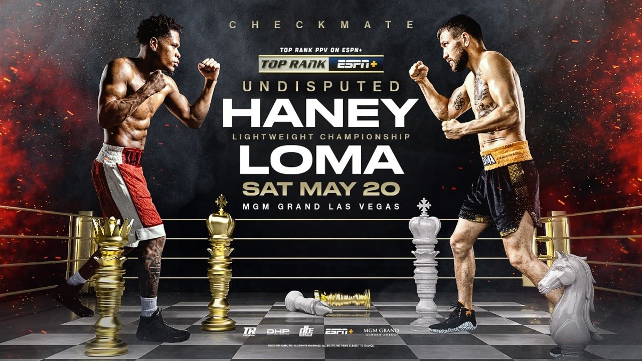 Devin Haney vs. Vasyl Lomachenko backdrop