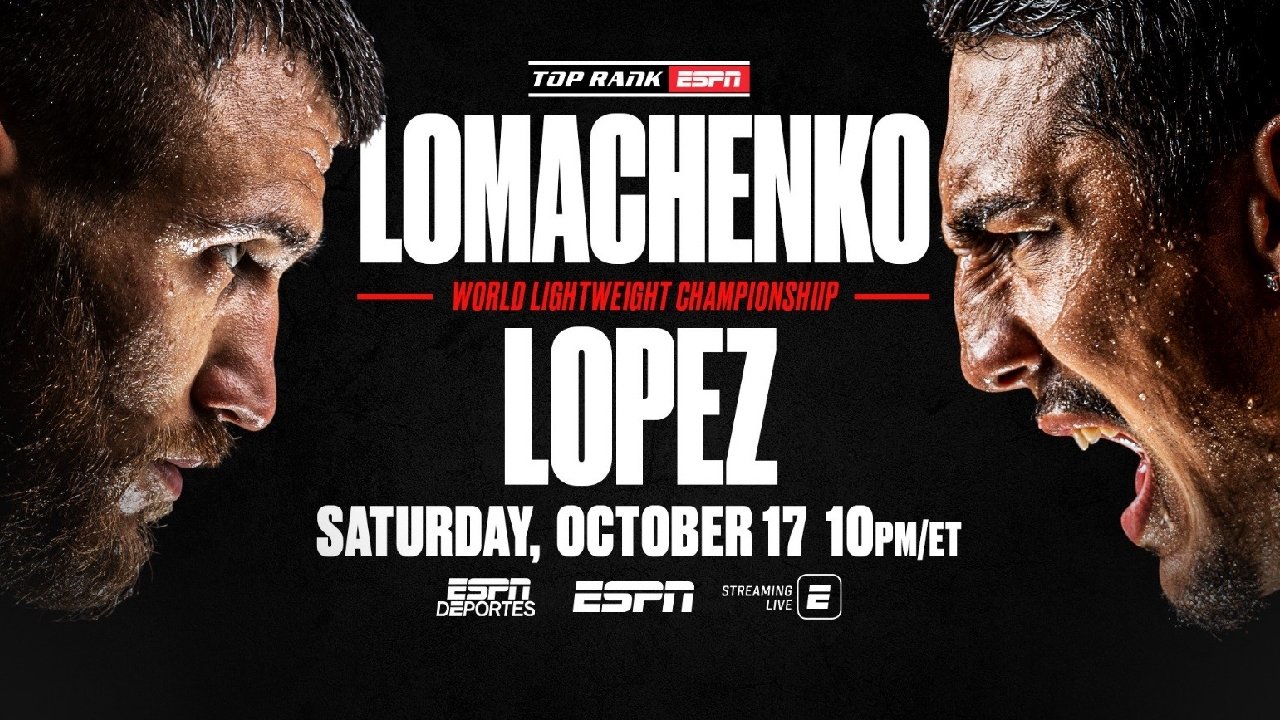 Vasyl Lomachenko vs. Teófimo López backdrop