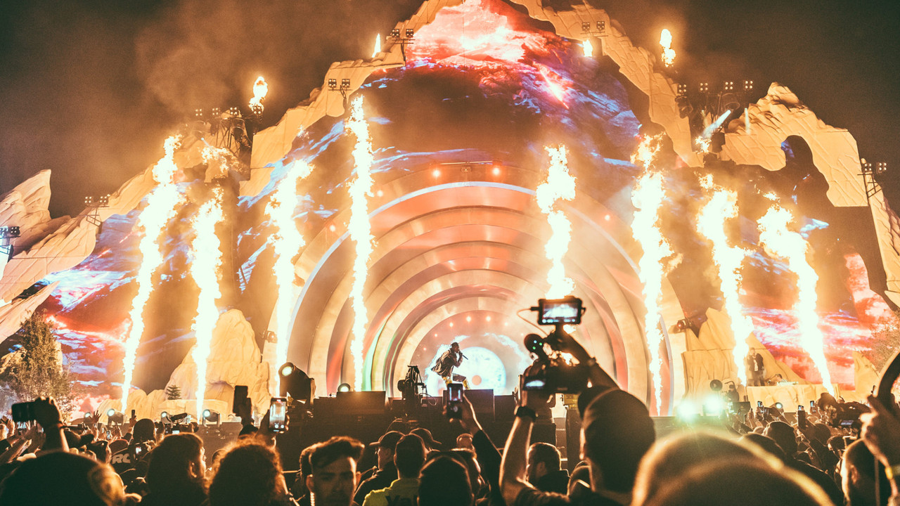 Astroworld: Concert from Hell backdrop