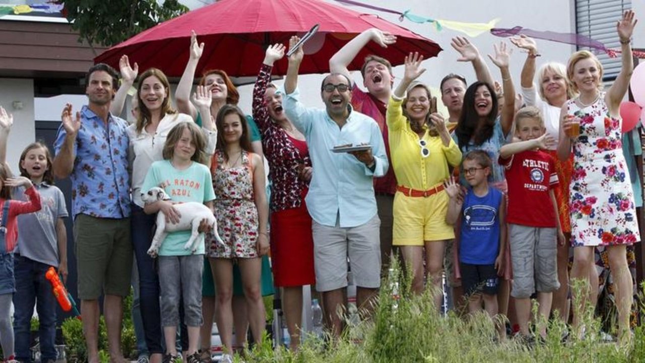 Ein Reihenhaus steht selten allein backdrop