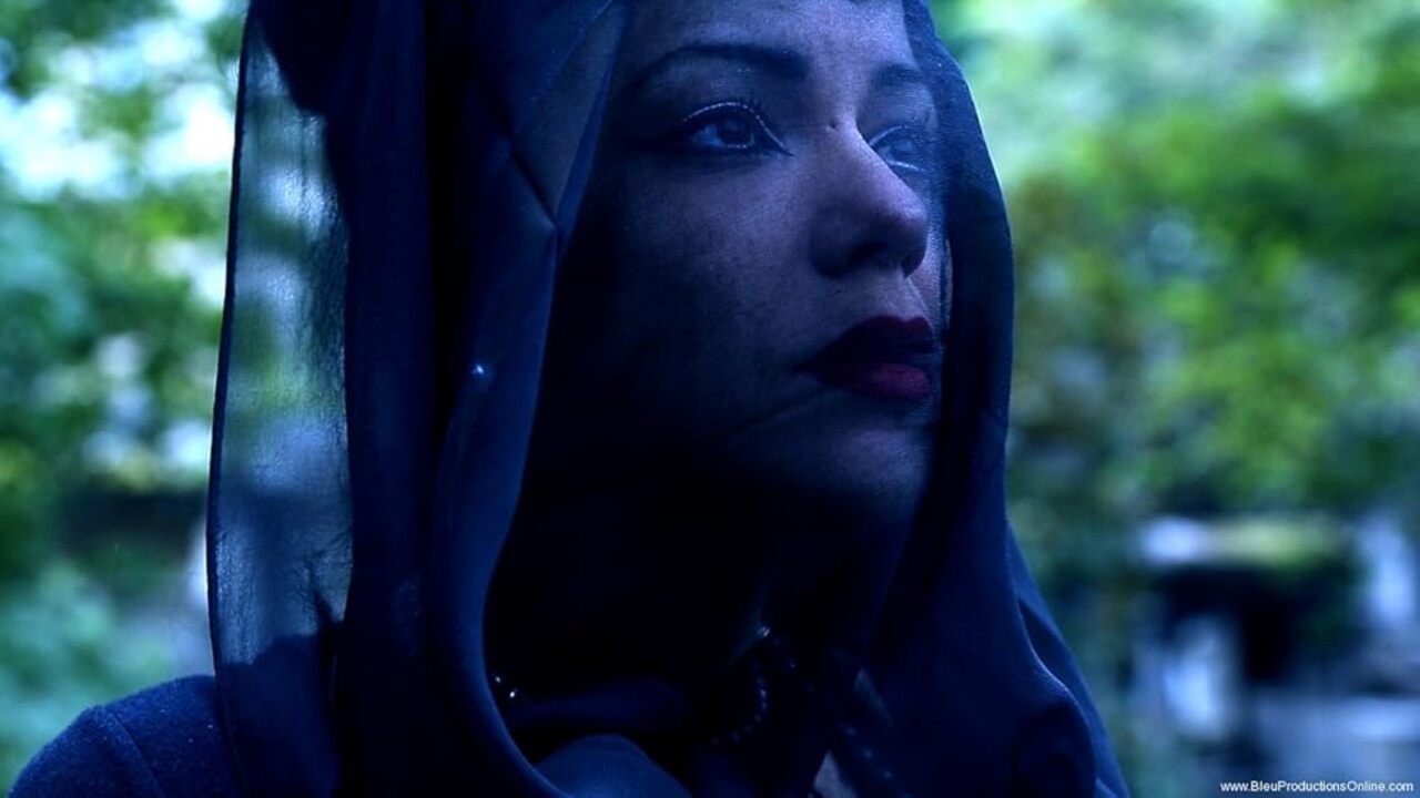 The Black Widow backdrop