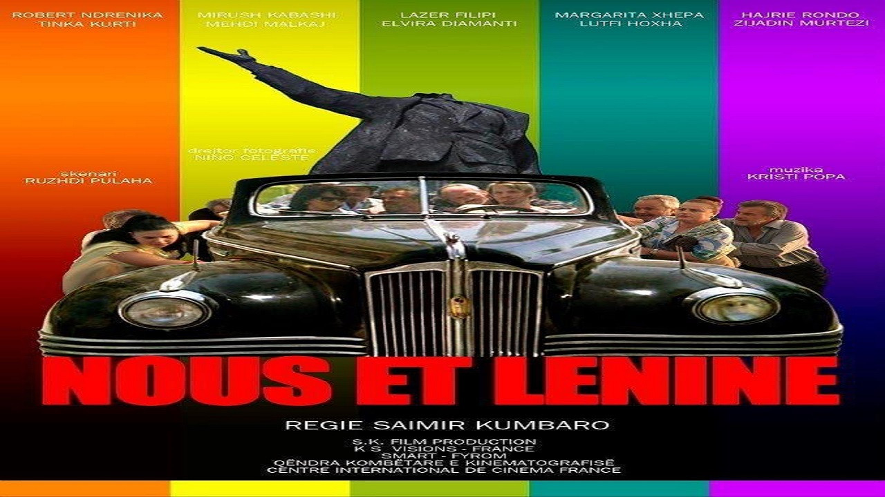 Us and Lenin backdrop