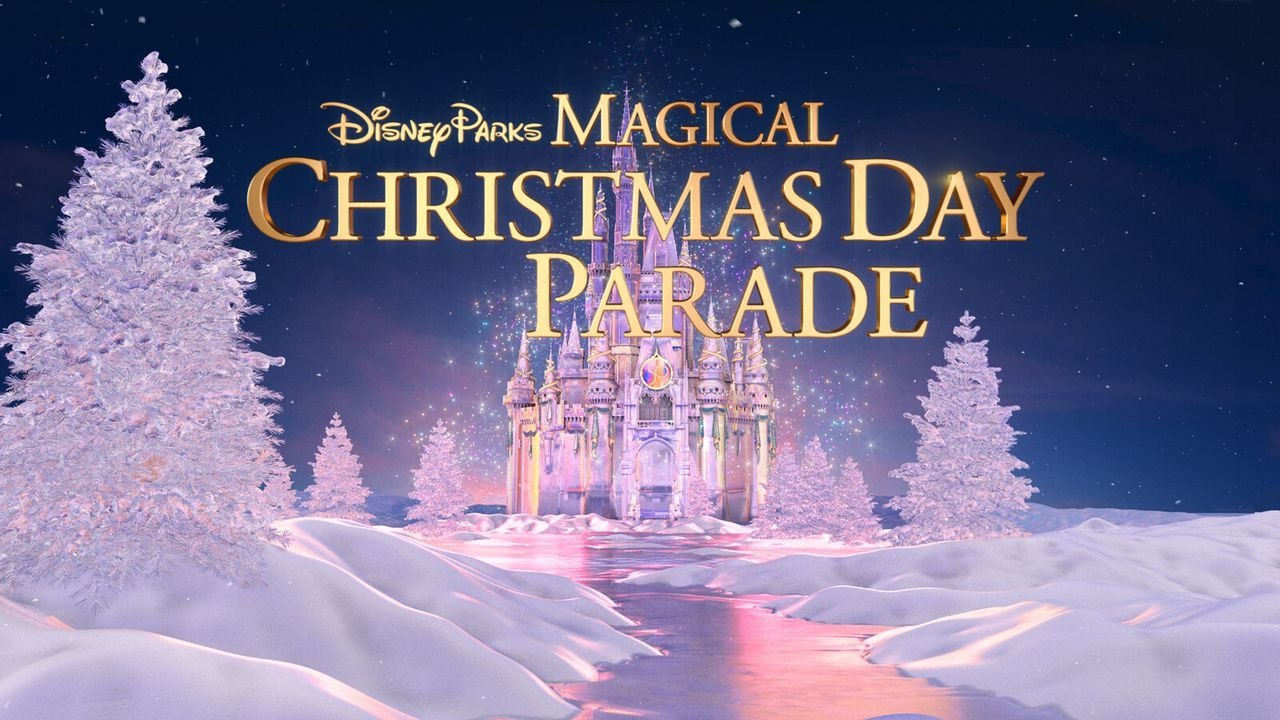 Disney Parks Magical Christmas Day Parade backdrop