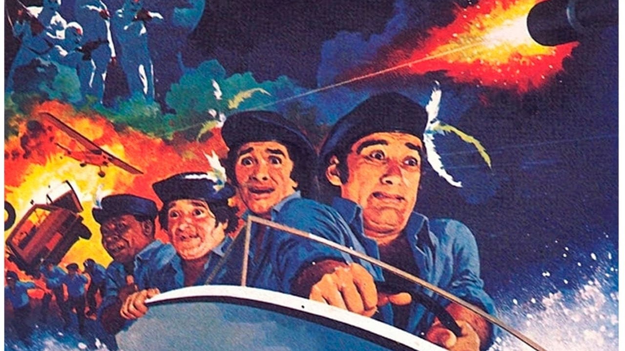 The Three Goofy Musketeers backdrop