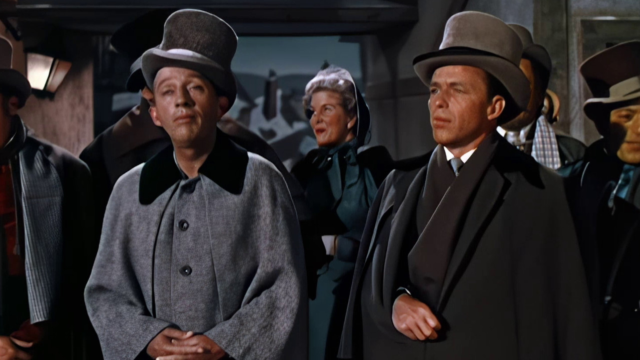 Happy Holidays with Bing and Frank backdrop