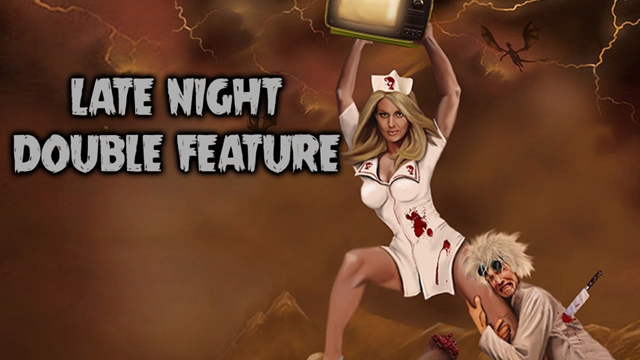 Late Night Double Feature backdrop