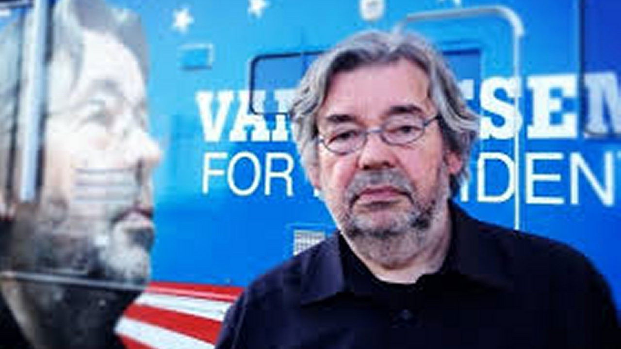 Van Rossem For President backdrop