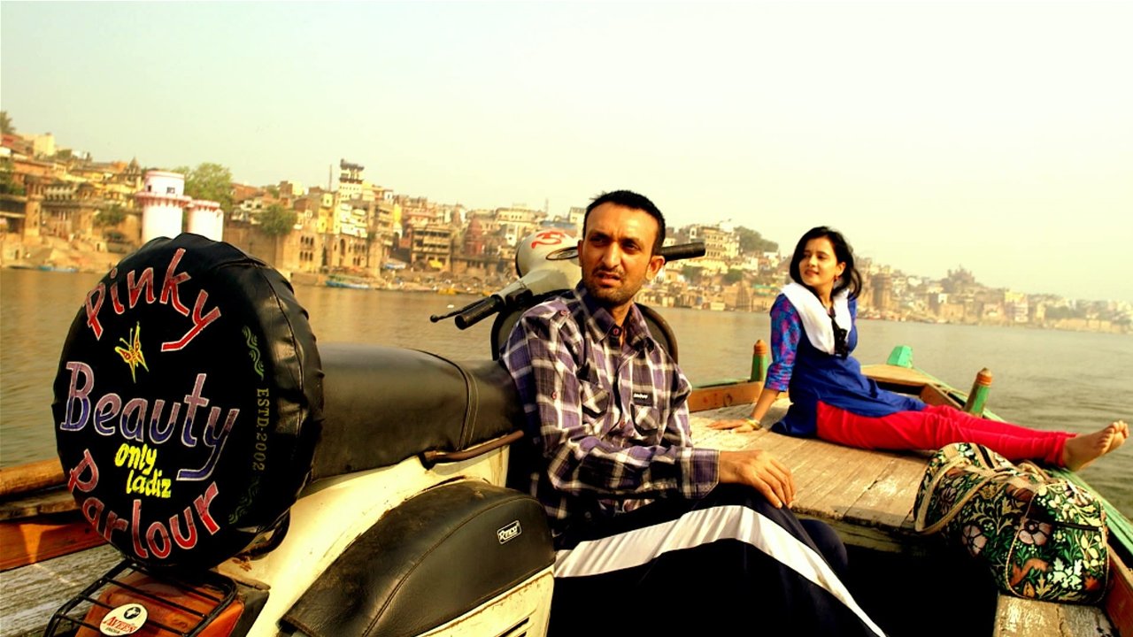 Pinky Beauty Parlour backdrop