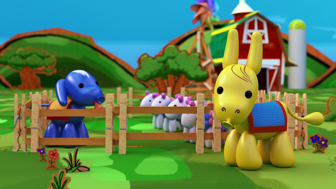 Balloon Barnyard backdrop