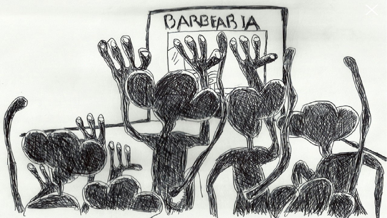 I'll be damned! backdrop