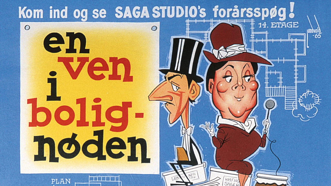 En ven i bolignøden backdrop