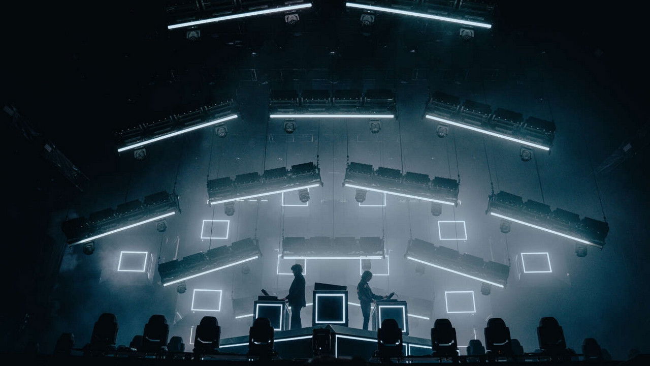 Justice en concert à We Love Green 2024 backdrop