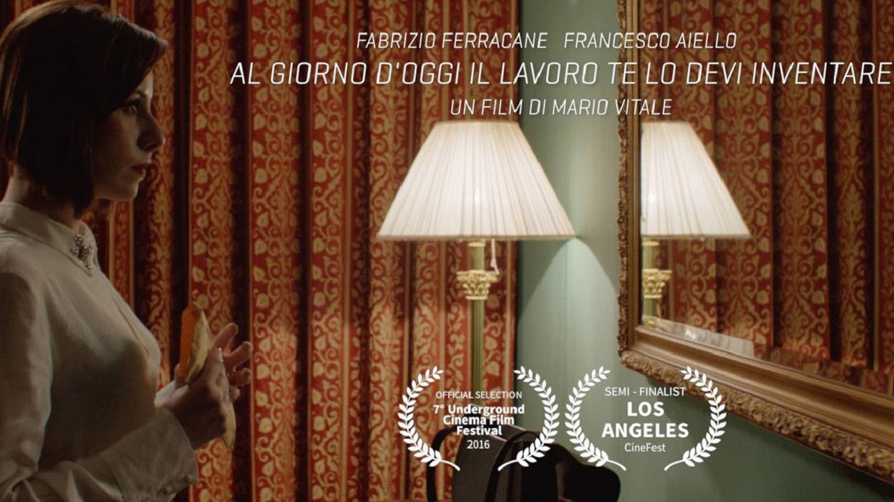 Nowadays you have to invent your own work backdrop