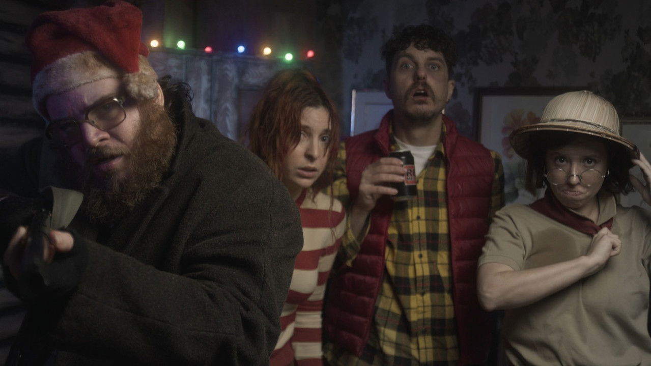 Camping Coyote backdrop