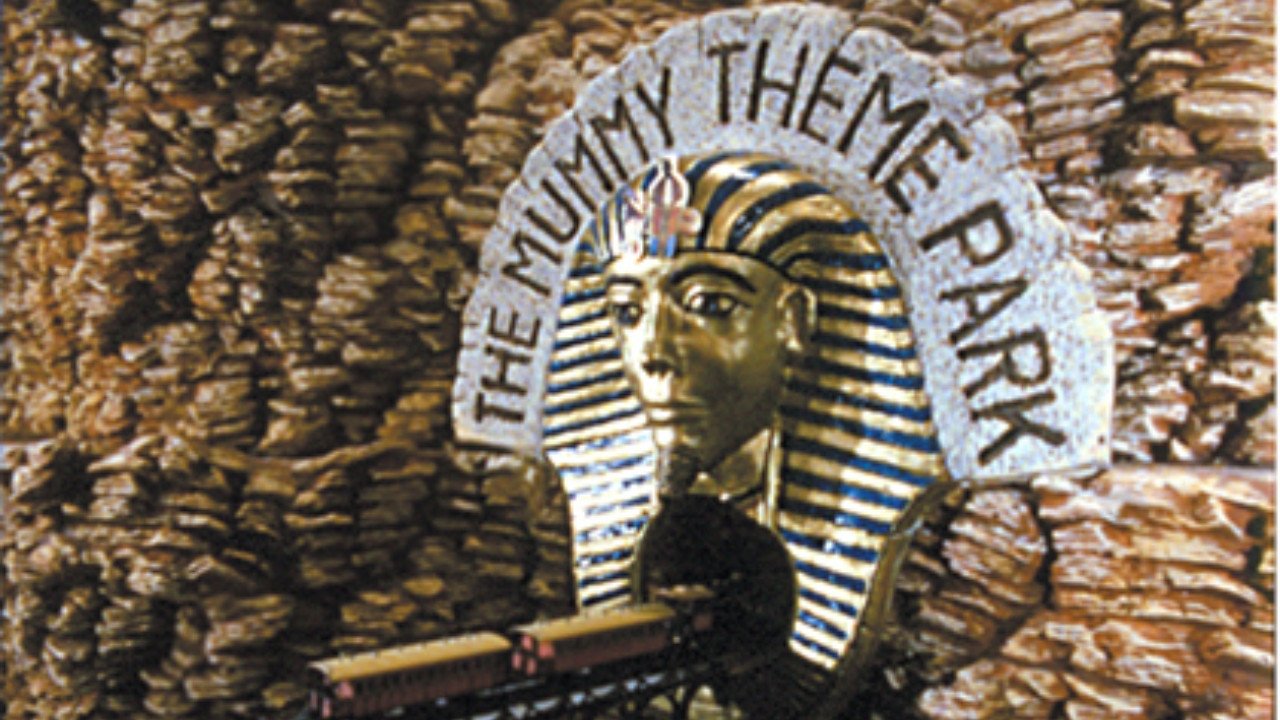 The Mummy Theme Park backdrop