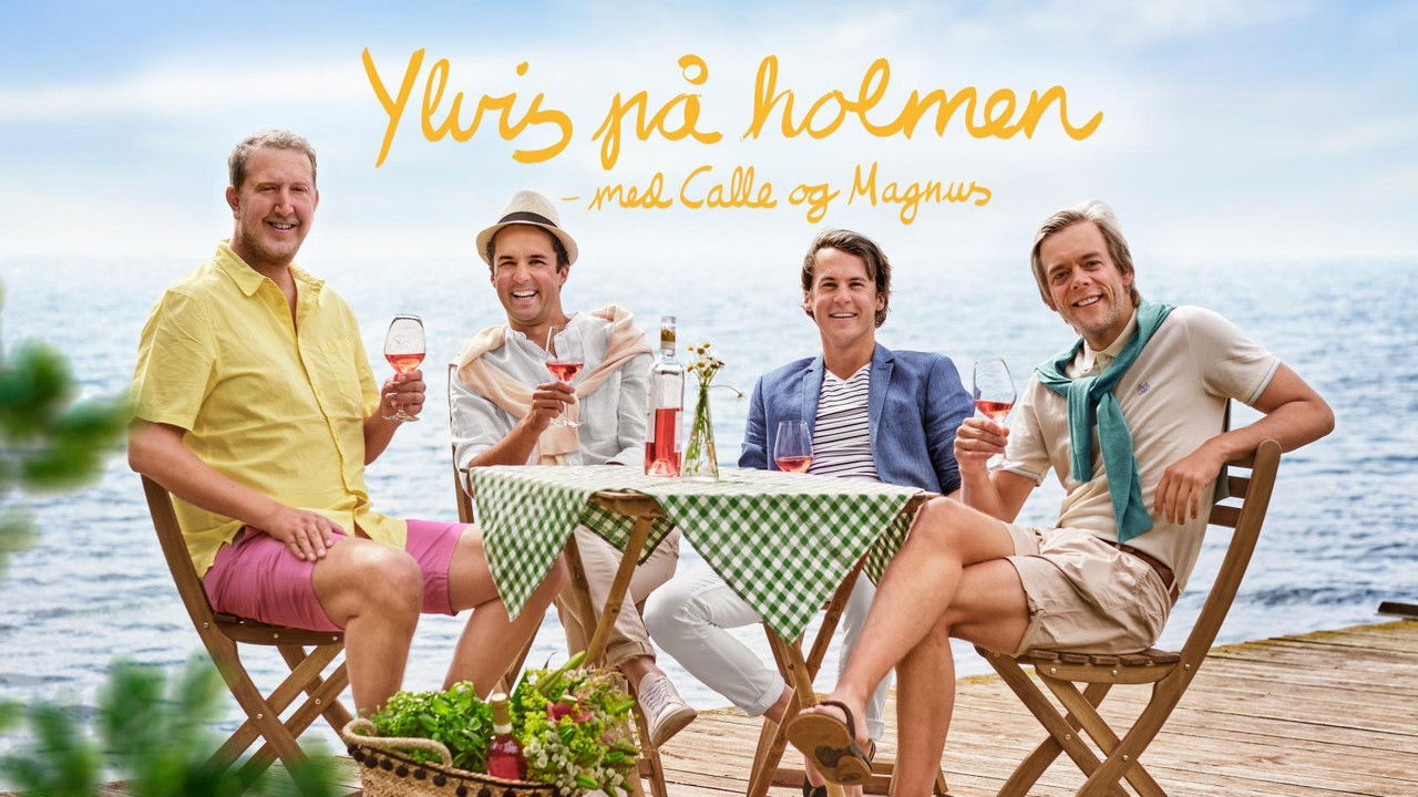 Ylvis på holmen med Calle og Magnus backdrop