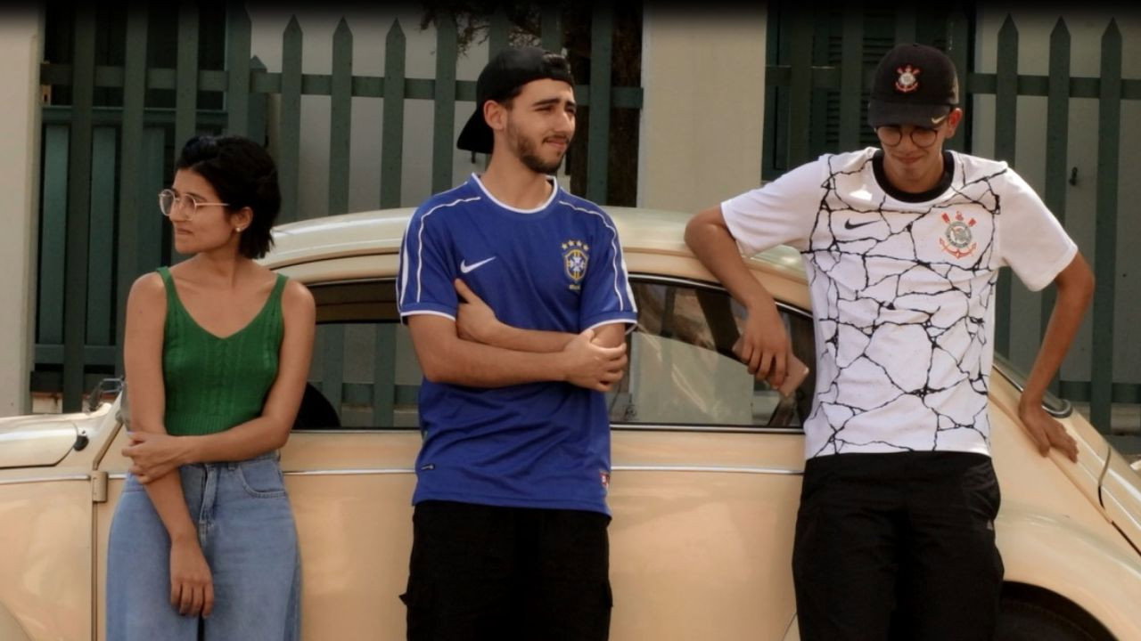 Três Otários Esperando backdrop