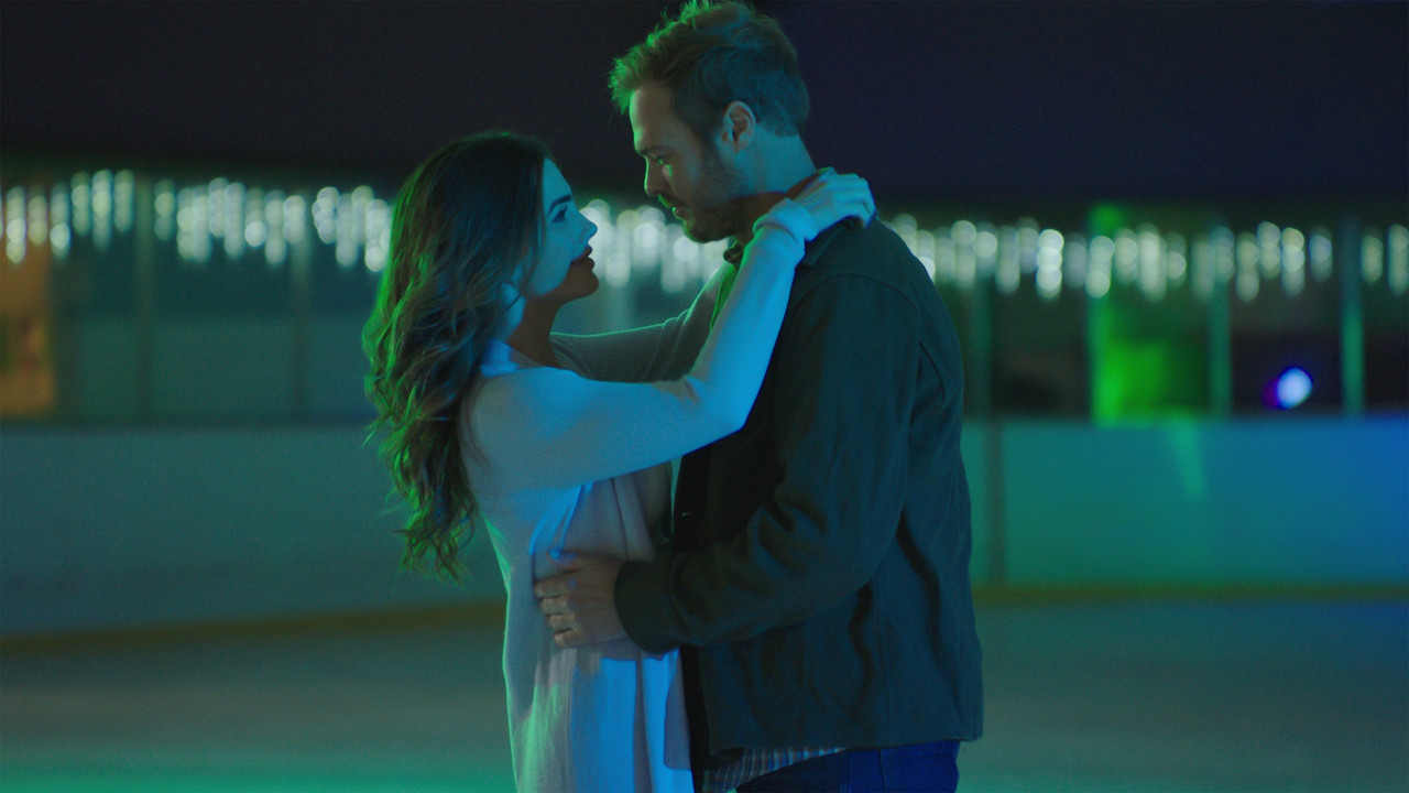 A Kiss on Candy Cane Lane backdrop